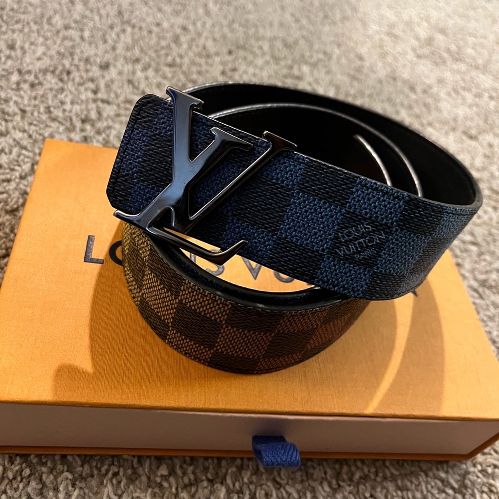 Louis Vuitton LV Initial Rainbow Damier Belt